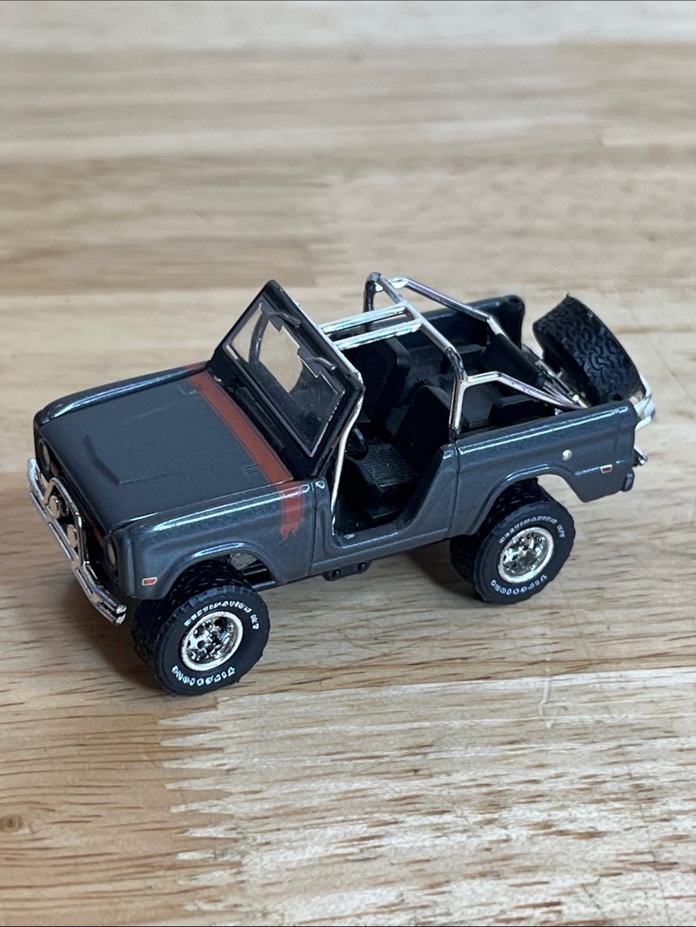2013 Greenlight Gray 1968 Ford Bronco Die cast car